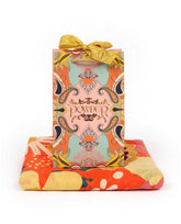 Modern Floral Tangerine Print Scarf Scarf Foxyavenue UK